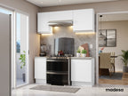 Cocina Integral Glamy 1.80 Metros Blanco 12
