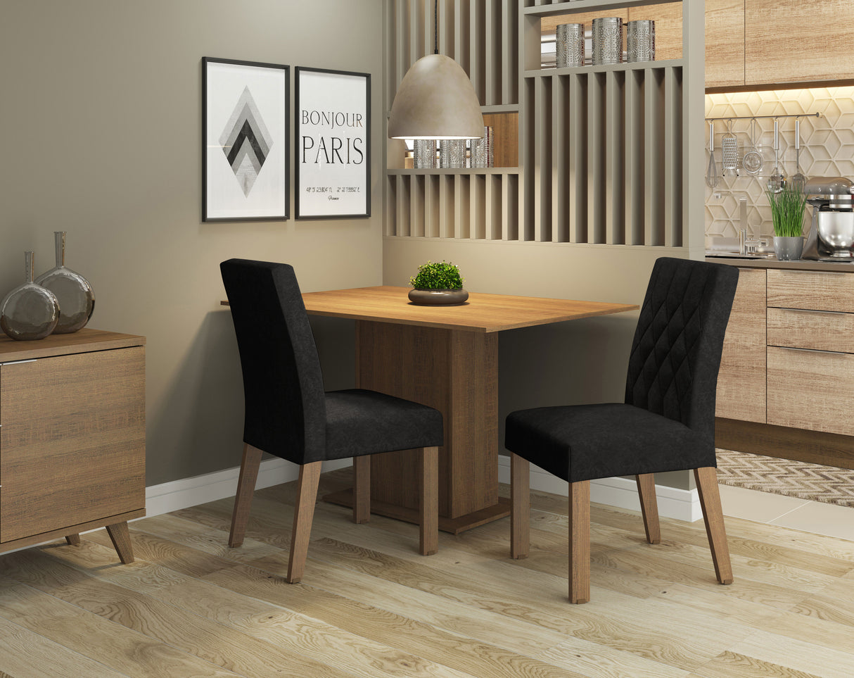 Juego de Comedor Tainá con 2 Sillas Oxford