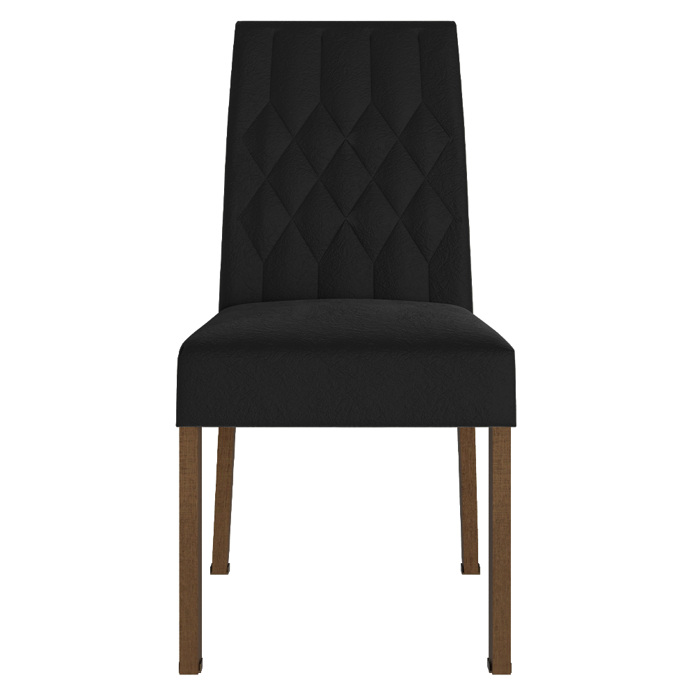 Juego de Comedor Livia Tablero Cuadrado de Madera con 4 Sillas Oxford Madesa