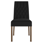 Juego de Comedor Livia Tablero Cuadrado de Madera con 4 Sillas Oxford Madesa