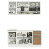 Cocina Integral Glamy 1.60 m con Mesón de Acero 02