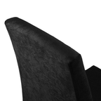 Juego de Comedor Evelin con 4 Sillas Oxford - Tablero de Madera y Cristal Marrón/Negro/Oxford