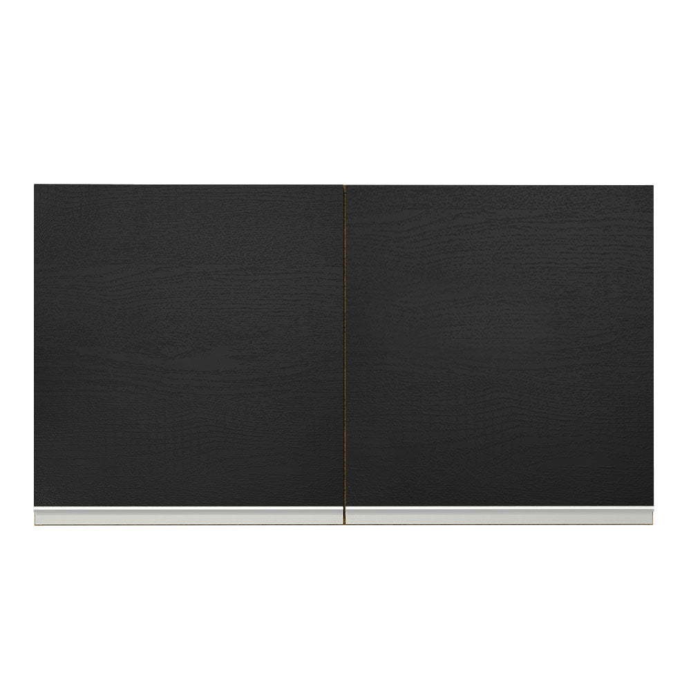 Mueble de Cocina Superior Madesa Glamy 120 cm 2 Puertas Marrón/Negro