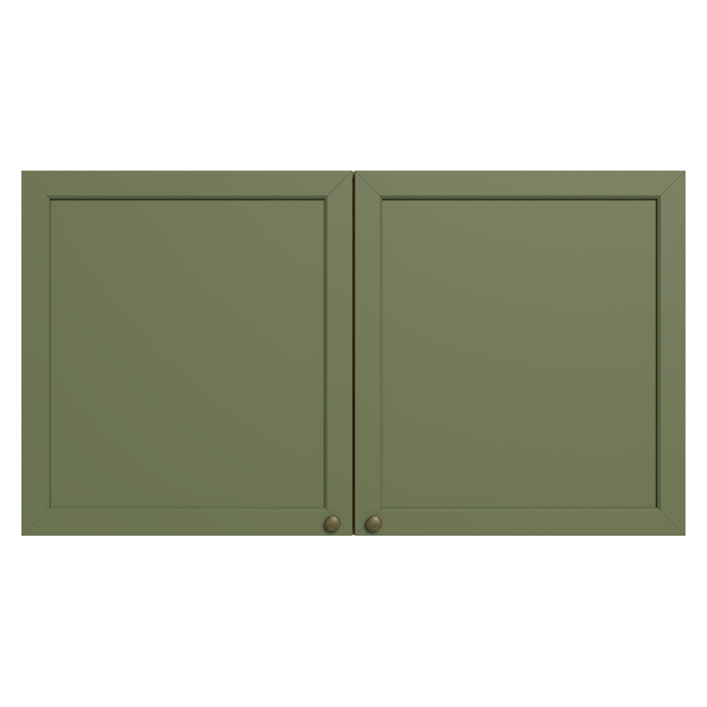 Mueble de Cocina Superior Vik 1.20 Metros 2 Puertas Marrón/Verde
