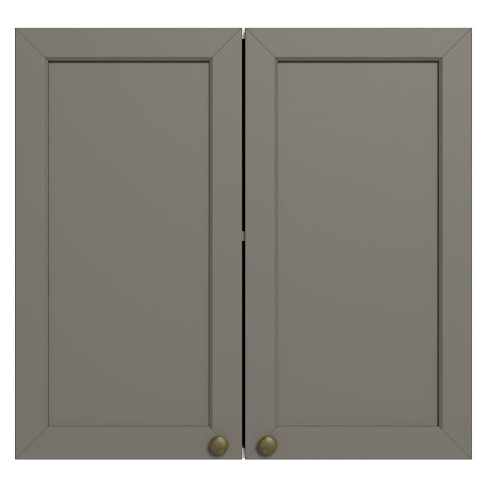 Mueble de Cocina Superior Vik 70 cm 2 Puertas Blanco/Gris