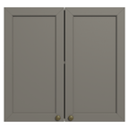 Mueble de Cocina Superior Vik 70 cm 2 Puertas Blanco/Gris