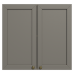 Mueble de Cocina Superior Vik 70 cm 2 Puertas Marrón/Gris