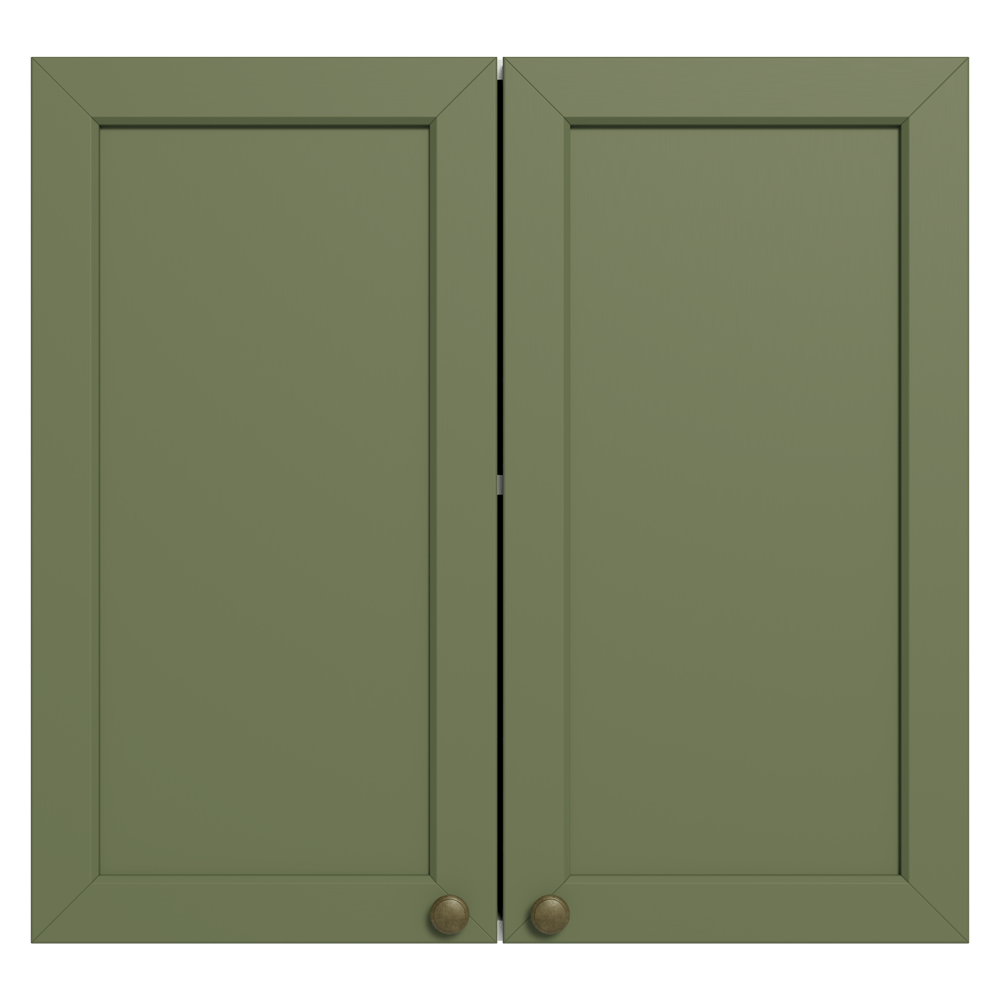 Mueble de Cocina Superior Vik 70 cm 2 Puertas Blanco/Verde