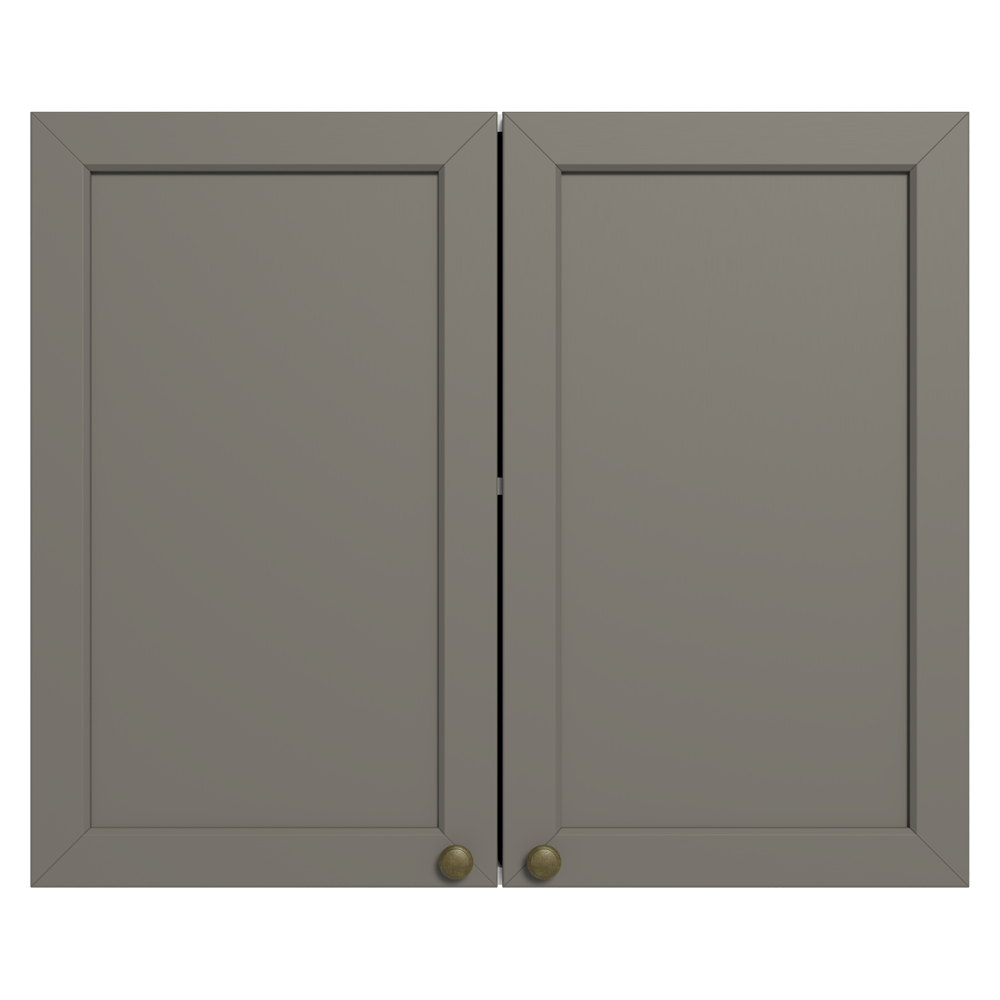 Mueble de Cocina Superior Vik 80 cm 2 Puertas Blanco/Gris