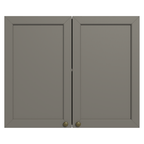 Mueble de Cocina Superior Vik 80 cm 2 Puertas Blanco/Gris