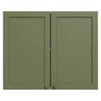 Mueble de Cocina Superior Vik 80 cm 2 Puertas Blanco/Verde