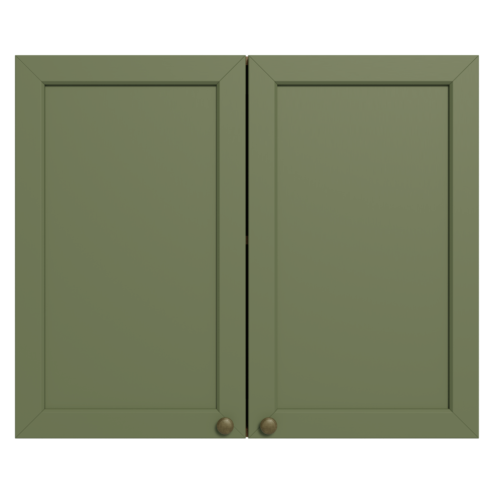 Mueble de Cocina Superior Vik 80 cm 2 Puertas Marrón/Verde
