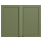 Mueble de Cocina Superior Vik 80 cm 2 Puertas Marrón/Verde