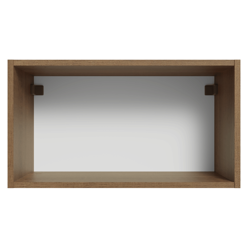 Mueble de Cocina Superior Vik 60 cm 1 Puerta Abatible Marrón/Gris