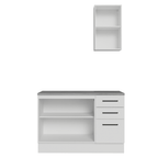 Conjunto de Mueble para Baño Agata 1.20 m 3 Puertas 3 Cajones Blanco