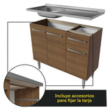 Cocina Integral Emilly 2.30 m con Mesón de Acero 10