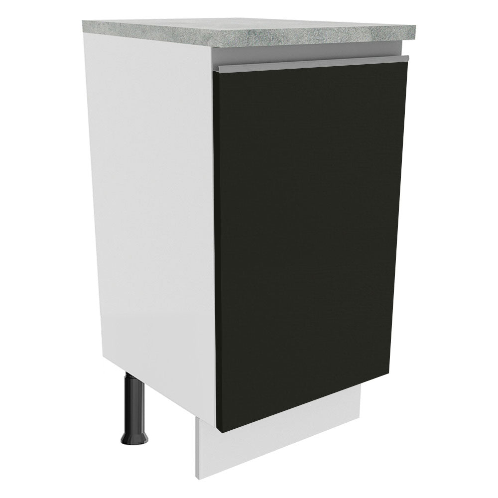 Mueble de Cocina Bajo Glamy 40 cm 1 Puerta Blanco/Negro
