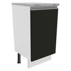 Mueble de Cocina Bajo Glamy 40 cm 1 Puerta Blanco/Negro