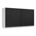 Mueble de Cocina Superior Glamy 1.20 Metros 2 Puertas Blanco/Negro