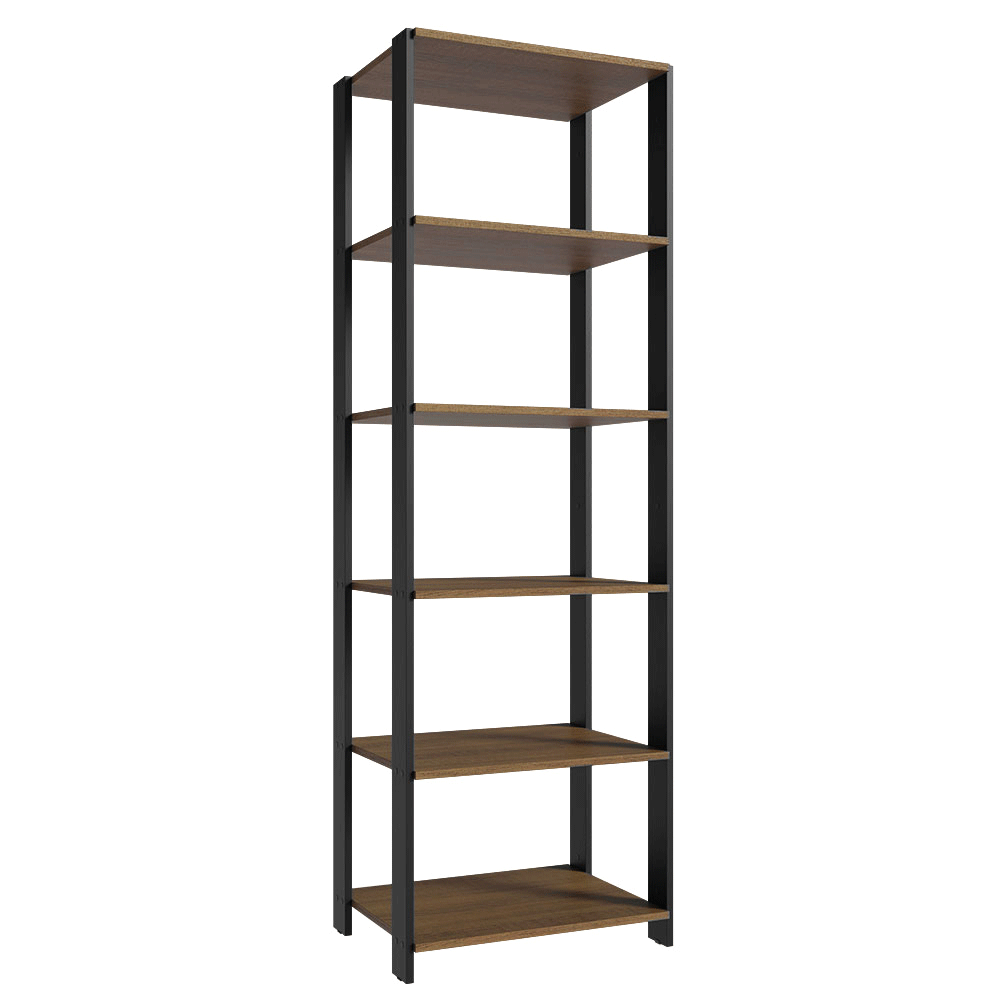 Estante Organizador Multiuso Madesa de 5 Repisas 59 cm Marrón/Negro
