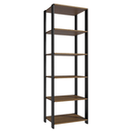 Estante Organizador Multiuso Madesa de 5 Repisas 59 cm Marrón/Negro