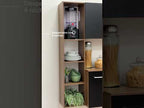 Cocina Compacta Elevada Easy 120 cm con Encimera Marrón/Crema Madesa