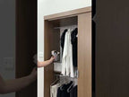 Clóset Luke 2 Puertas Corredizas 2 Cajones Marrón 183 cm x 119 cm x 54 cm