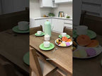 Juego de Comedor Rute Tablero Rectangular de Madera con 4 Sillas Marrón/Beige Madesa