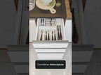 Cocina Integral Glamy 3.50 Metros Marrón/Blanco
