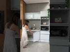 Cocina Integral Topazio 1.80 m con Encimera Blanco