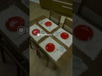 Juego de Comedor Ellen con 4 Sillas Marrón/Beige
