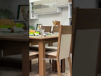 Juego de Comedor Jaíne con 6 Sillas Marrón/Beige