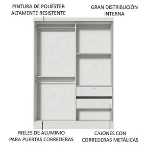 
                  
                    Cargar imagen en el visor de la galería, Closet Luke 2 Puertas Corredizas
                  
                