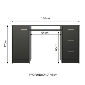 
                  
                    Cargar imagen en el visor de la galería, Escritorio Para Pc Alaska 3 Cajones 1 Puerta
                  
                