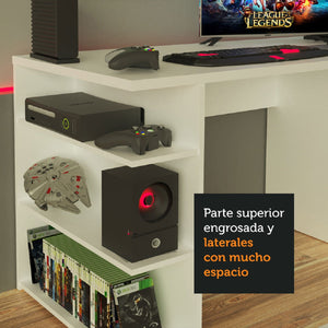 
                  
                    Cargar imagen en el visor de la galería, Mueble Escritorio Gamer Moderno 136cm
                  
                