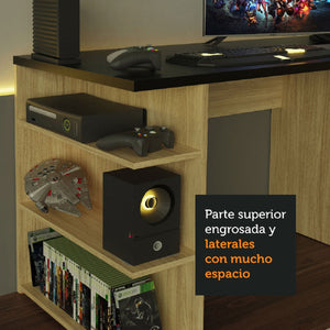 
                  
                    Cargar imagen en el visor de la galería, Mueble Escritorio Gamer Moderno 136cm
                  
                