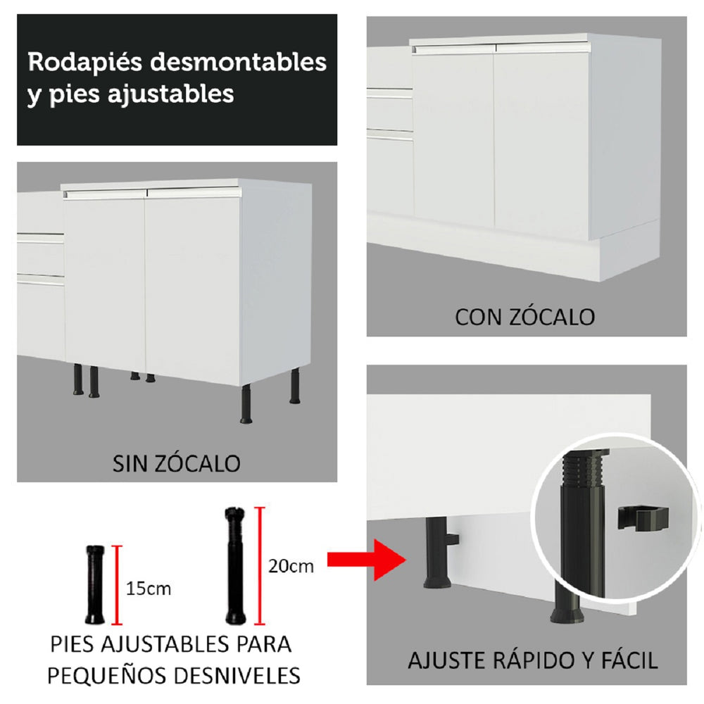 
                  
                    Cargar imagen en el visor de la galería, Mueble De Cocina3 Cajones 2 Puertas 120 Cm
                  
                