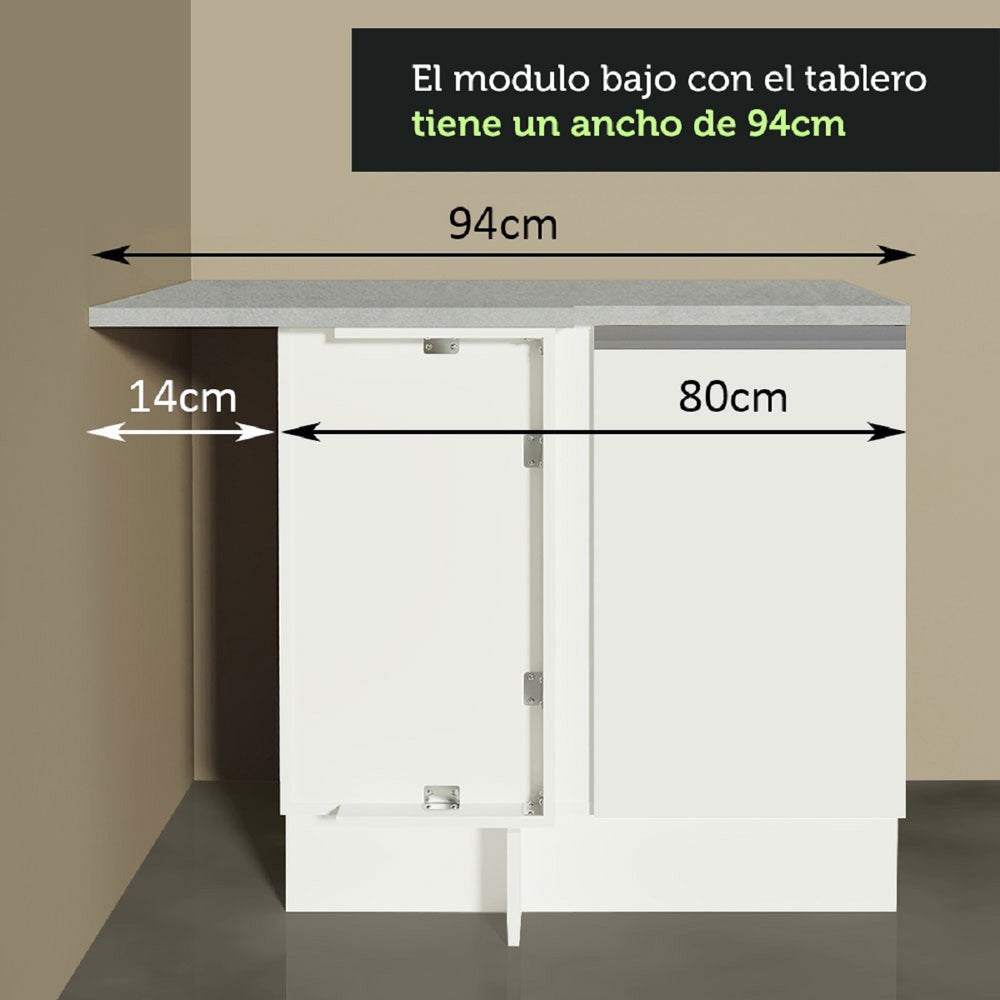 
                  
                    Cargar imagen en el visor de la galería, Mueble De Cocina Esquinero Con 1 Puerta
                  
                