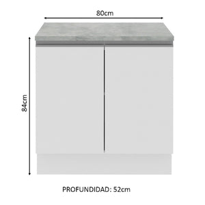 
                  
                    Cargar imagen en el visor de la galería, Mueble De Cocina 2 Puertas - 80 Cm
                  
                