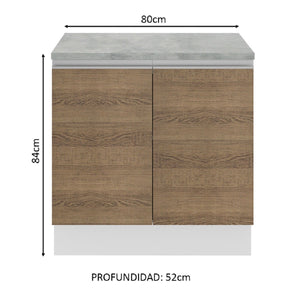 
                  
                    Cargar imagen en el visor de la galería, Mueble De Cocina 2 Puertas - 80 Cm
                  
                