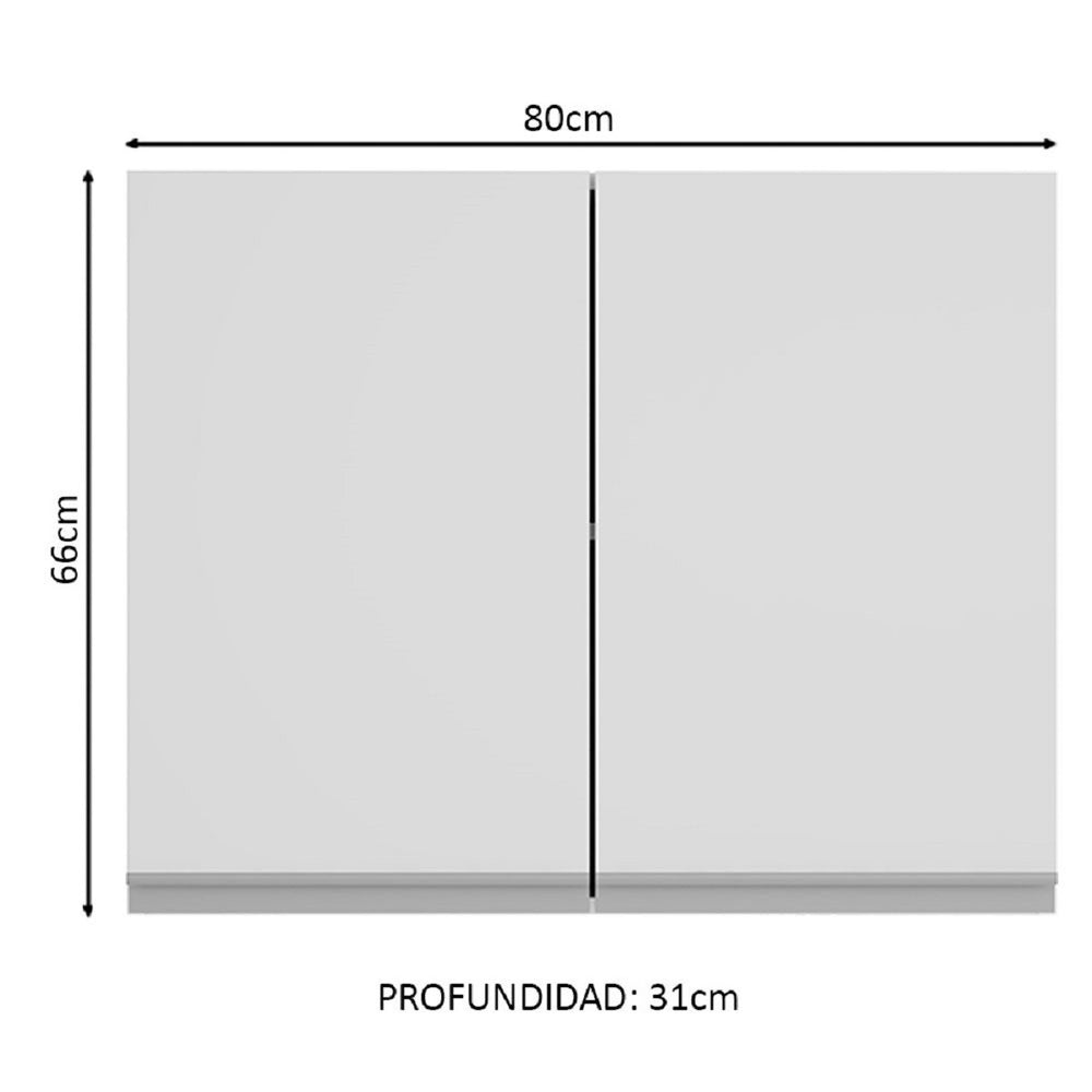 
                  
                    Cargar imagen en el visor de la galería, Mueble superior 2 Puertas 2 Compartimentos - 80 Cm
                  
                