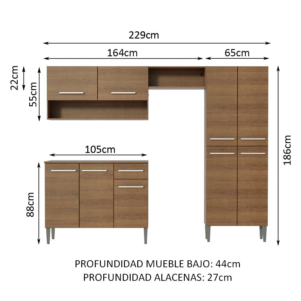 
                  
                    Cargar imagen en el visor de la galería, Mueble De Cocina Emilly 229 Cm
                  
                