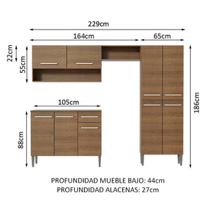 
                  
                    Cargar imagen en el visor de la galería, Mueble De Cocina Emilly 229 Cm
                  
                