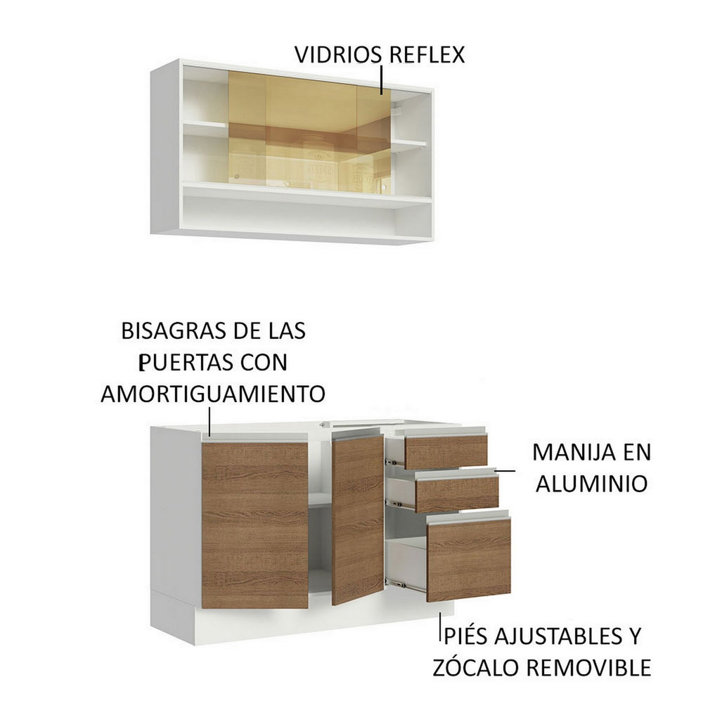 
                  
                    Cargar imagen en el visor de la galería, Cocina Integral Glamy Sin Mesón De Acero 120 Cm
                  
                