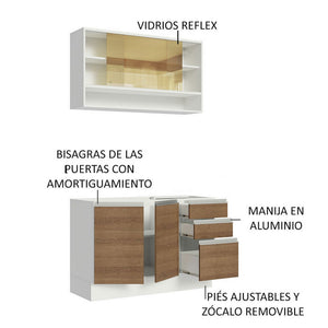 
                  
                    Cargar imagen en el visor de la galería, Cocina Integral Glamy Sin Mesón De Acero 120 Cm
                  
                