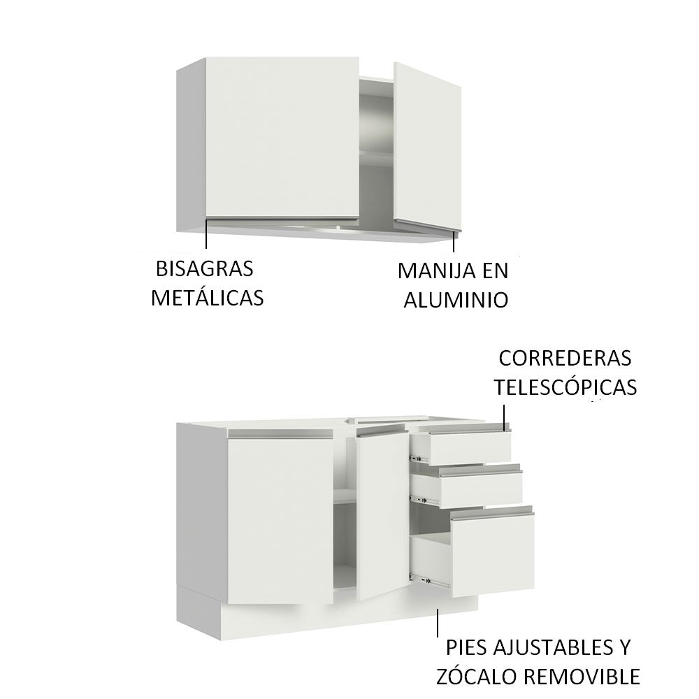 
                  
                    Cargar imagen en el visor de la galería, Cocina Integral Glamy Sin Mesón De Acero Con 120 Cm
                  
                