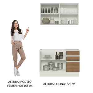 
                  
                    Cargar imagen en el visor de la galería, Cocina Integral Glamy Con Mesón De Acero Con 120 Cm
                  
                