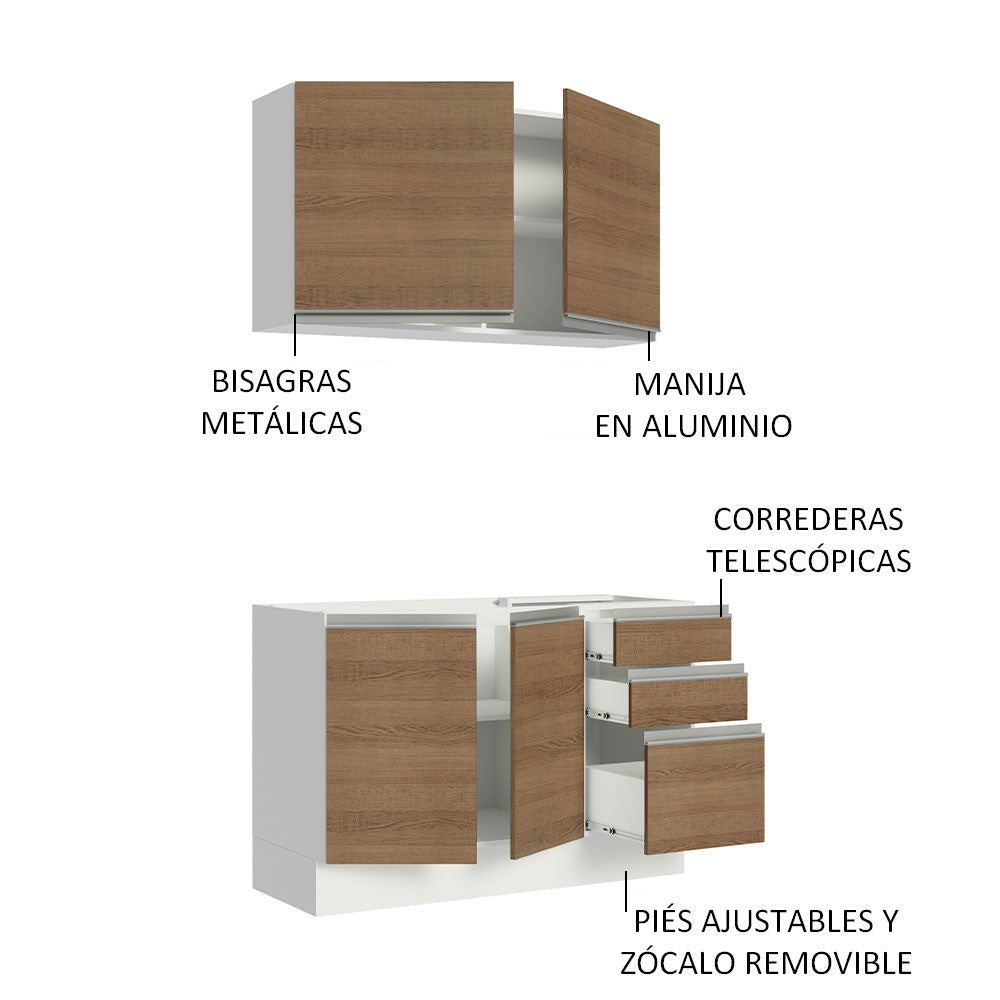 
                  
                    Cargar imagen en el visor de la galería, Cocina Integral Glamy Sin Mesón De Acero Con 120 Cm
                  
                