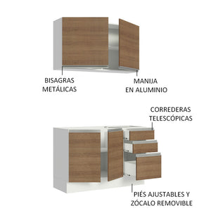 
                  
                    Cargar imagen en el visor de la galería, Cocina Integral Glamy Sin Mesón De Acero Con 120 Cm
                  
                