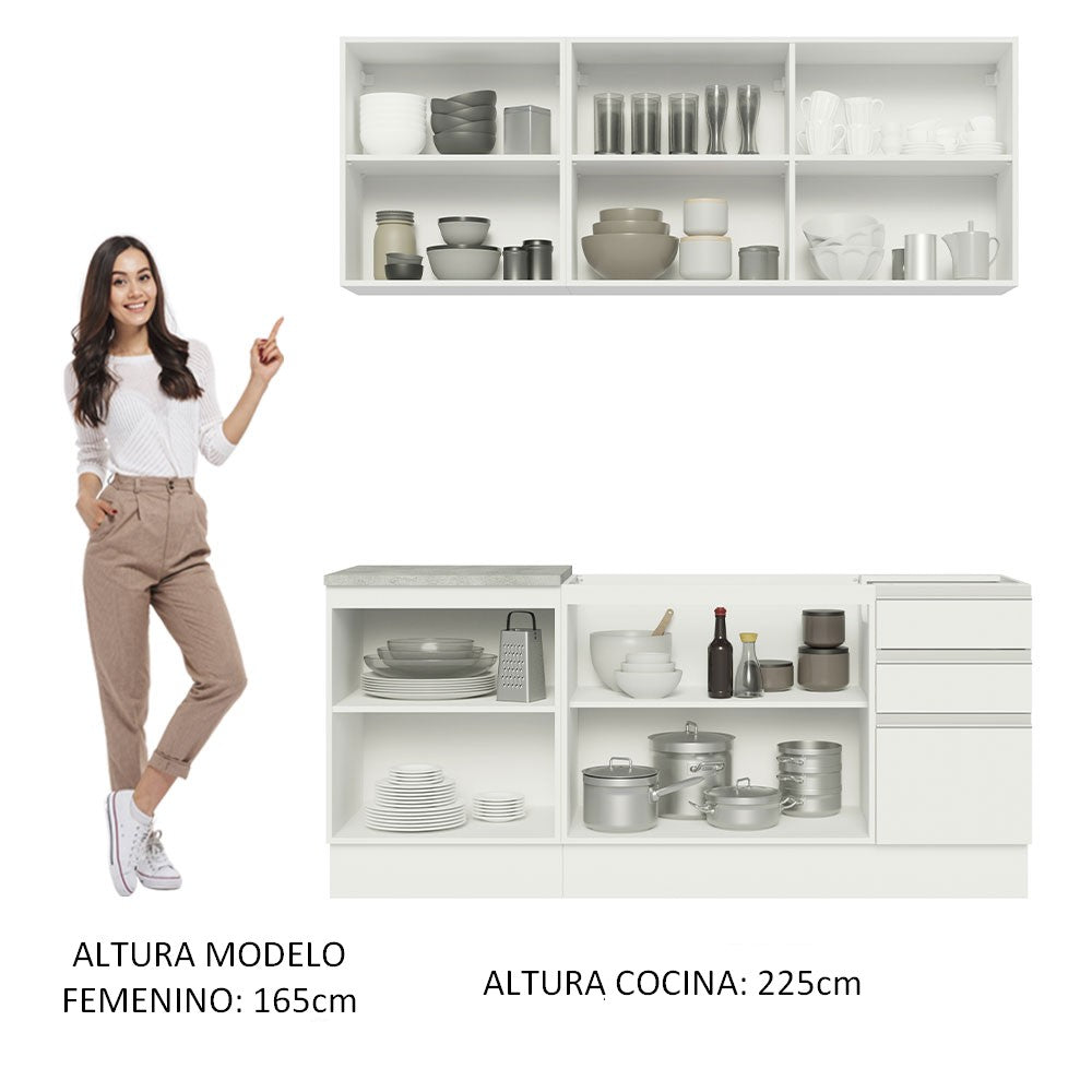 
                  
                    Cargar imagen en el visor de la galería, Cocina Integral Glamy Sin Mesón De Acero 180 Cm
                  
                